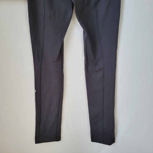 Lululemon Skinny Groove Pant Full On Luon Black Cayman Stripe 4 - Picture 10 of 13
